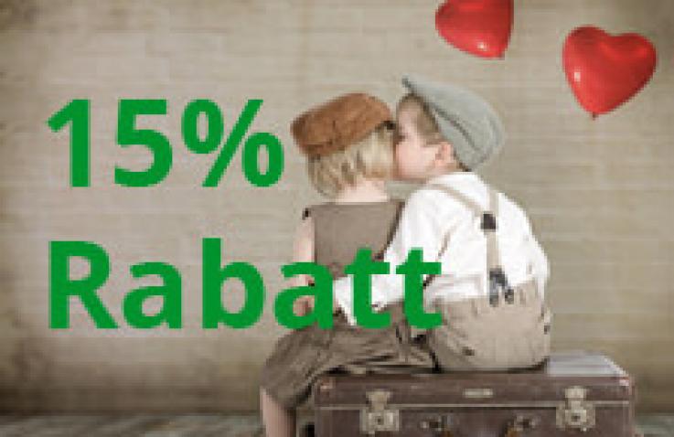 Valentinstag 2018: 15% Rabatt