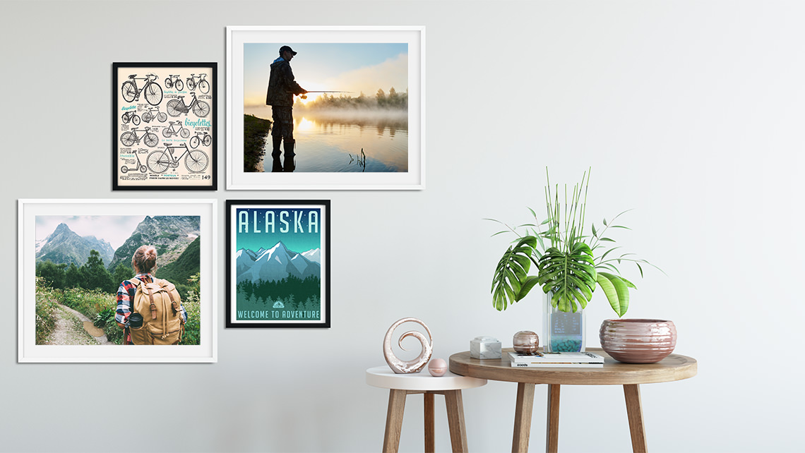 Fineartprint auf Leinwand und Papier